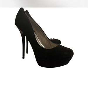 Deb Classic Black Platform Heels